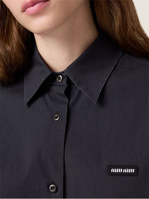 Camicia in popeline stretch MIU MIU | MK20616472F0002